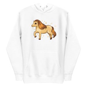 unisex-premium-pullover-hoodie-white-front-6a18fd6fd4330.jpg Cute Shetland Pony Hoodie
