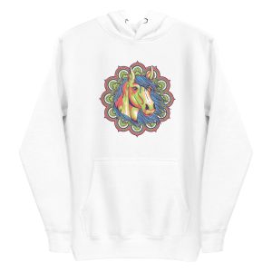 unisex-premium-pullover-hoodie-white-front-6a18ff632ac22.jpg Colorful Mandala Horse Hoodie