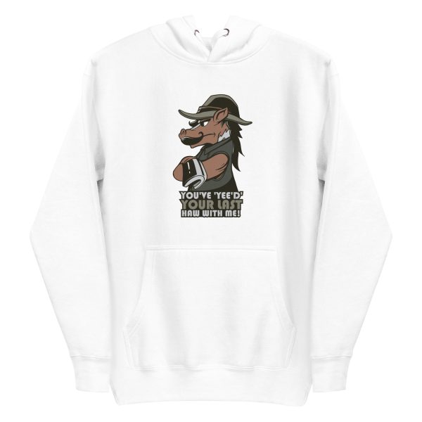 unisex-premium-pullover-hoodie-white-front-6a191db13a4a0.jpg Horse Yee Haw Hoodie