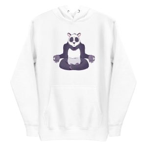 unisex-premium-pullover-hoodie-white-front-6a191f530c485.jpg Panda Meditating Hoodie