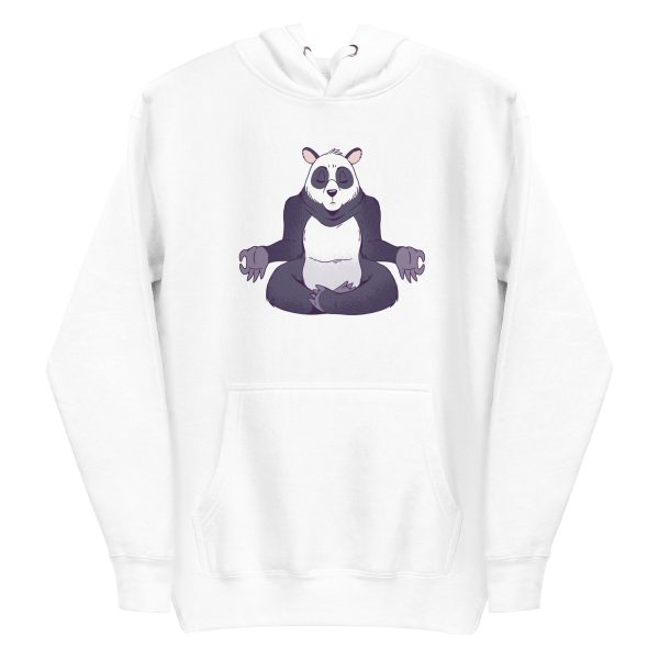 unisex-premium-pullover-hoodie-white-front-6a191f530c485.jpg Panda Meditating Hoodie
