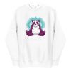 unisex-premium-pullover-hoodie-white-front-6a19211593dd1.jpg Panda Meditation Hoodie