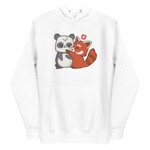 unisex-premium-pullover-hoodie-white-front-6a193d89bc73f.jpg Panda Cartoon Love Hoodie