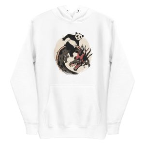unisex-premium-pullover-hoodie-white-front-6a193e14cea0c.jpg Panda Riding Dragon Hoodie