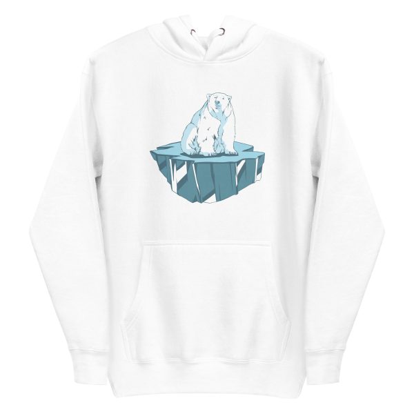 unisex-premium-pullover-hoodie-white-front-6a1962ce769c8.jpg Polar Bear Sitting Ice Hoodie