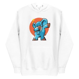 unisex-premium-pullover-hoodie-white-front-6a196e7ca36ce.jpg Dabbing Elephant Hoodie