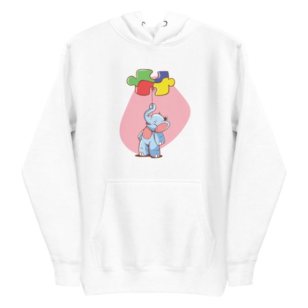 unisex-premium-pullover-hoodie-white-front-6a196ef060df6.jpg Elephant Puzzle Ballon Hoodie