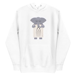 unisex-premium-pullover-hoodie-white-front-6a1974fee615c.jpg Elephant Eye Chart Hoodie