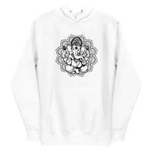 unisex-premium-pullover-hoodie-white-front-6a197b0719b1c.jpg Ganesh Mandala Hoodie