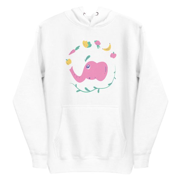 unisex-premium-pullover-hoodie-white-front-6a19826428a3f.jpg Vegan Elephant Hoodie