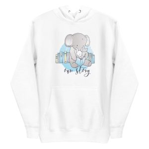 unisex-premium-pullover-hoodie-white-front-6a1984e248b5f.jpg Elephant Cartoon Hoodie
