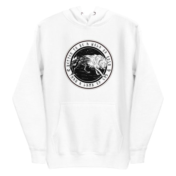unisex-premium-pullover-hoodie-white-front-6a1985b5937cd.jpg Wolf of Odin Hoodie