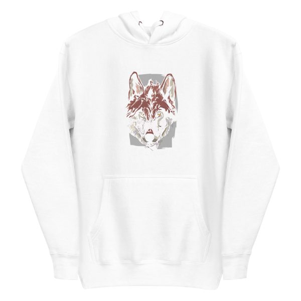 unisex-premium-pullover-hoodie-white-front-6a19893400045.jpg Wolf Quote Hoodie
