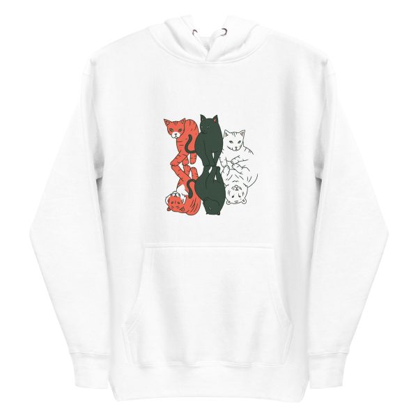 unisex-premium-pullover-hoodie-white-front-6a1acd239ad8c.jpg Cats and Felines Hoodie