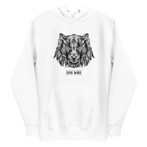 unisex-premium-pullover-hoodie-white-front-6a1ace0619269.jpg Mandala Tiger Hoodie