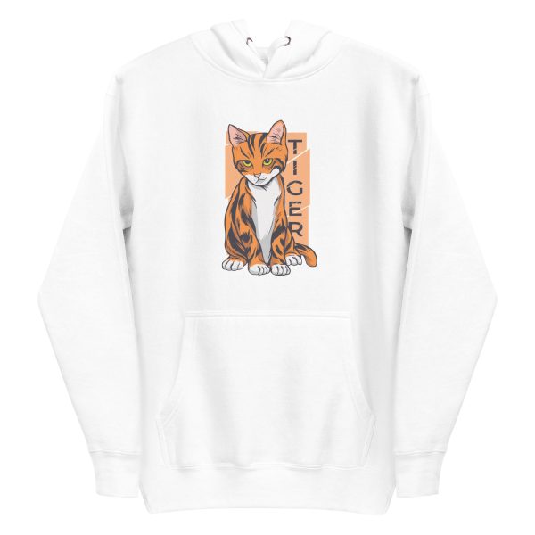 unisex-premium-pullover-hoodie-white-front-6a1aceaa2fc92.jpg Tiger Cat Hoodie