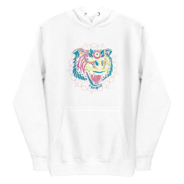 unisex-premium-pullover-hoodie-white-front-6a1acf6824ab2.jpg Huichol Tiger Hoodie