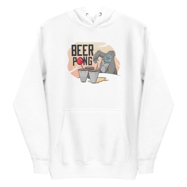 unisex-premium-pullover-hoodie-white-front-6a1ad36680948.jpg Beer Pong Gorilla Hoodie