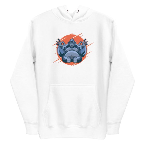 unisex-premium-pullover-hoodie-white-front-6a1ada72ae90b.jpg Gorilla Meditating Hoodie