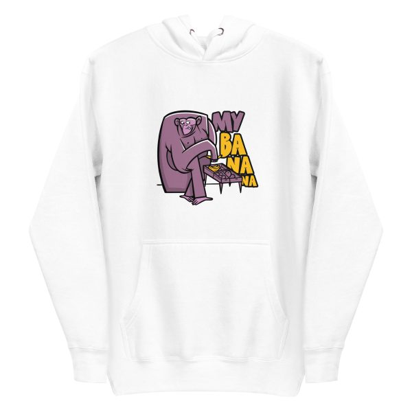 unisex-premium-pullover-hoodie-white-front-6a1af1261e3a7.jpg Monkey Stealing Hoodie