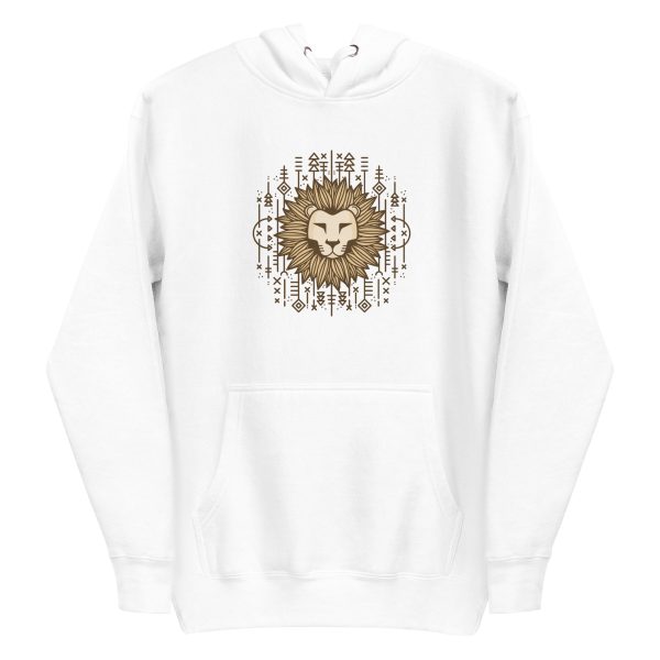 unisex-premium-pullover-hoodie-white-front-6a1af30f6c142.jpg Lion Illustration Hoodie