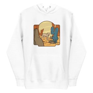 unisex-premium-pullover-hoodie-white-front-6a1b001fb0c58.jpg Desert Mountain Lion Hoodie