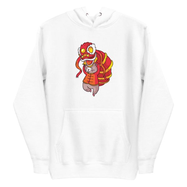 unisex-premium-pullover-hoodie-white-front-6a1b0241174ae.jpg Chinese Rat Lion Dancer Hoodie