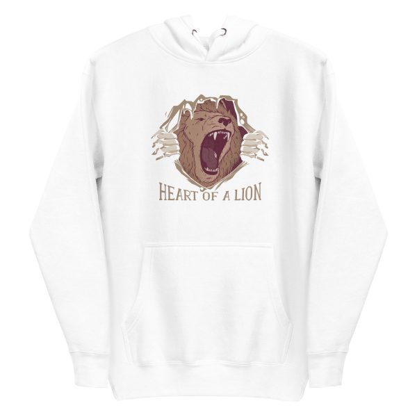 unisex-premium-pullover-hoodie-white-front-6a1bba497776b.jpg Heart of a Lion Hoodie