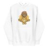 unisex-premium-pullover-hoodie-white-front-6a1bba8c23066.jpg Rasta Lion Meditating Hoodie