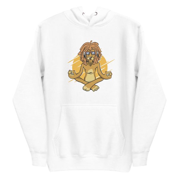 unisex-premium-pullover-hoodie-white-front-6a1bba8c23066.jpg Rasta Lion Meditating Hoodie