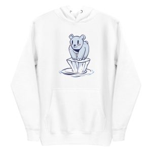 unisex-premium-pullover-hoodie-white-front-6a1bc88b0c244.jpg Polar Bear Alone Hoodie