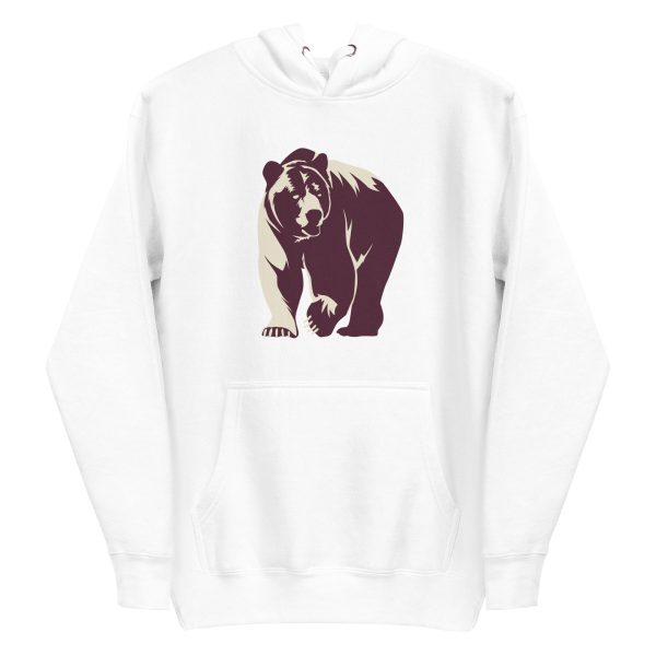 unisex-premium-pullover-hoodie-white-front-6a1be085f1505.jpg Bear Illustration Hoodie