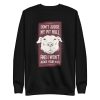 unisex-premium-sweatshirt-black-front-6a158a4ff2b4b.jpg Don't Judge My Pitbull and I Won't Judge Your Kids Sweatshirt