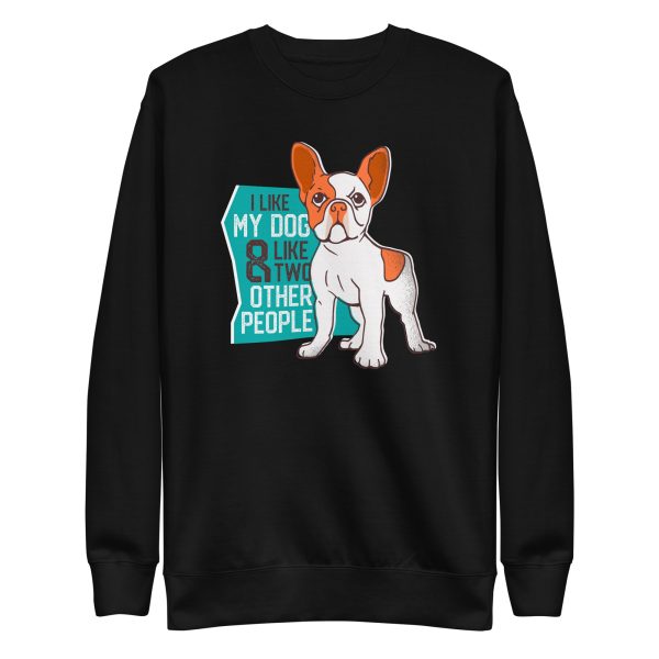 unisex-premium-sweatshirt-black-front-6a158f4d3b107.jpg I Love My Dog Sweatshirt