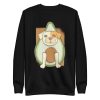 unisex-premium-sweatshirt-black-front-6a15911435c97.jpg Avocado Dog Sweatshirt