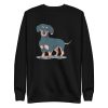 unisex-premium-sweatshirt-black-front-6a15918a8d2ab.jpg Dachshund Dog Sweatshirt