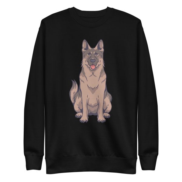 unisex-premium-sweatshirt-black-front-6a159269818a2.jpg German Shepherd Dog Sweatshirt