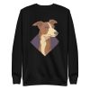 unisex-premium-sweatshirt-black-front-6a1593528db35.jpg Whippet Dog Sweatshirt