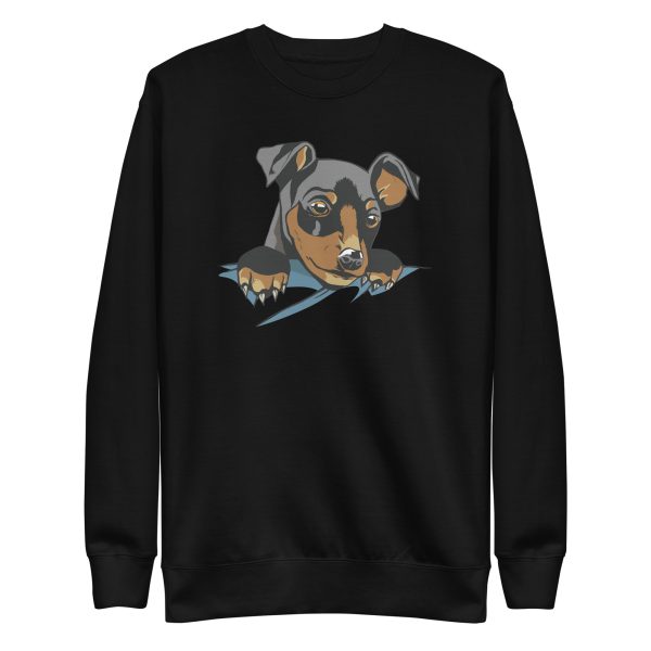 unisex-premium-sweatshirt-black-front-6a1595a3578ec.jpg Dog In Pocket Sweatshirt