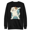 unisex-premium-sweatshirt-black-front-6a1596041adc7.jpg Dabbing Morkie Dog Sweatshirt