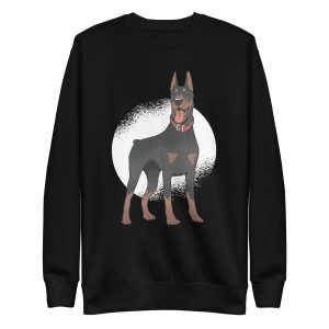 unisex-premium-sweatshirt-black-front-6a159ab81dd4b.jpg Doberman Dog Sweatshirt