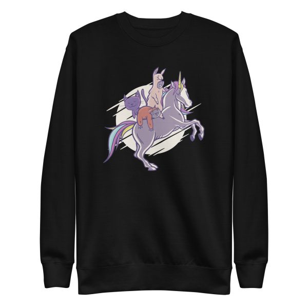unisex-premium-sweatshirt-black-front-6a15ac10e107b.jpg Cute Animals Sweatshirt