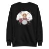 unisex-premium-sweatshirt-black-front-6a15accfdc2e2.jpg Drummer Dog Sweatshirt