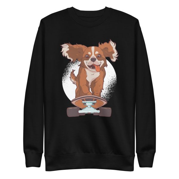 Cavalier Dog Skater  Sweatshirt