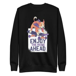 unisex-premium-sweatshirt-black-front-6a1650118ef06.jpg Dog Skate Sweatshirt