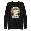 unisex-premium-sweatshirt-black-front-6a165bbe0d4a0.jpg Cavalier Yoga Sweatshirt