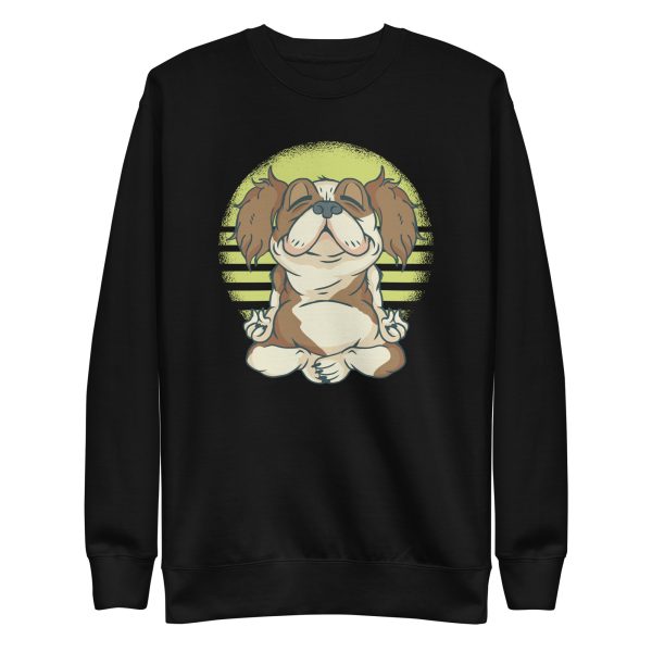 unisex-premium-sweatshirt-black-front-6a165bbe0d4a0.jpg Cavalier Yoga Sweatshirt
