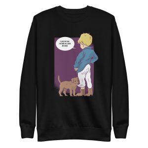 unisex-premium-sweatshirt-black-front-6a165c6dbbc28.jpg Boy and Dog Sweatshirt