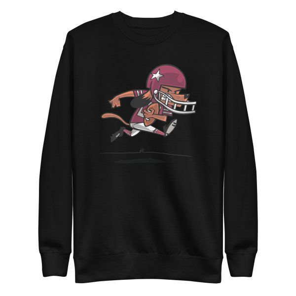 unisex-premium-sweatshirt-black-front-6a165cd0d2304.jpg Football Dog Sweatshirt