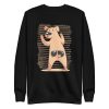 unisex-premium-sweatshirt-black-front-6a165d90687cd.jpg Funny Dog Tail Sunglasses Sweatshirt